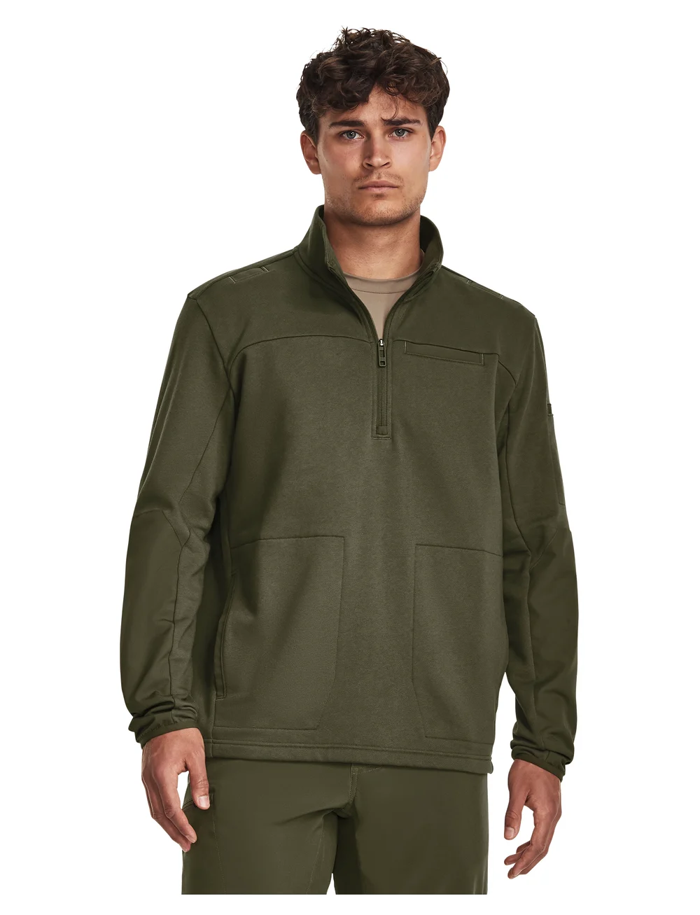 Under Armour Tactical Felpa Tac Rival Job Fleece Marine OD Green