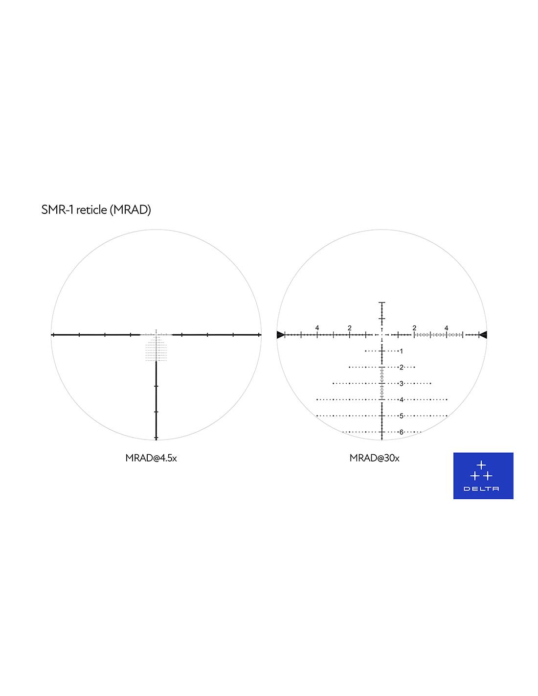 Ottica Delta Javelin 4,5-30x56 FFP Ret. SMR-1 MRAD