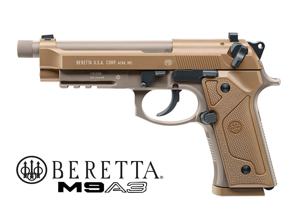 Umarex Beretta M9A3 CO2 cal.4,5mm colore FDE scarrellante