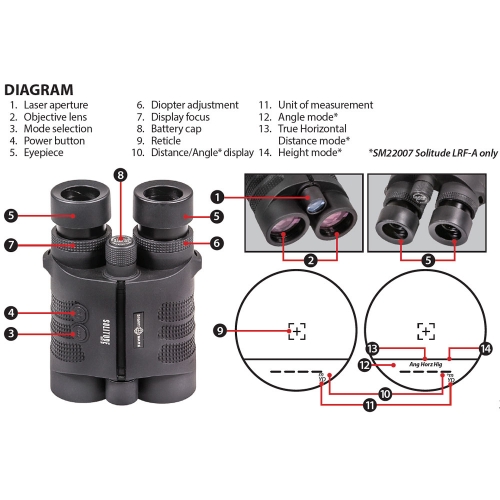 Binocolo Sightmark Solitude10x42LRF con telemetro laser