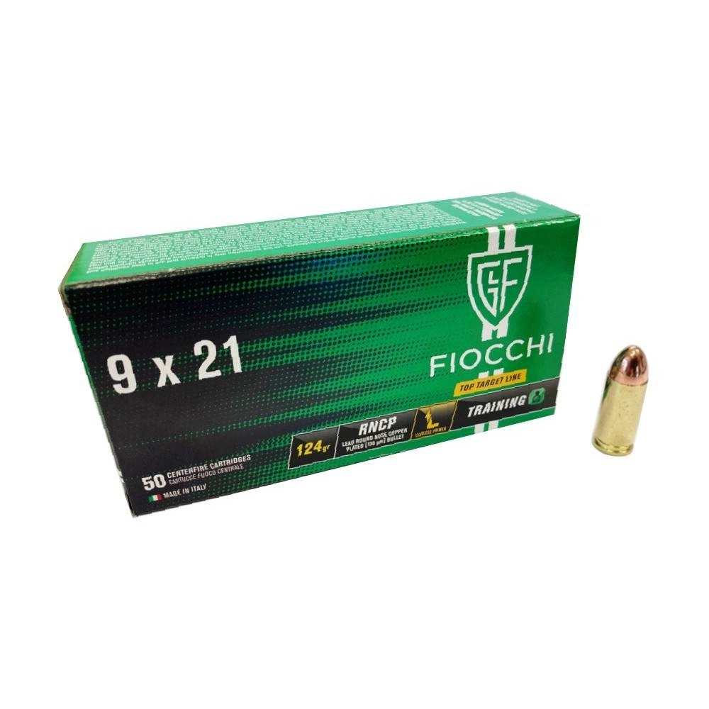 Cartucce Fiocchi cal.9x21 124gr. RN