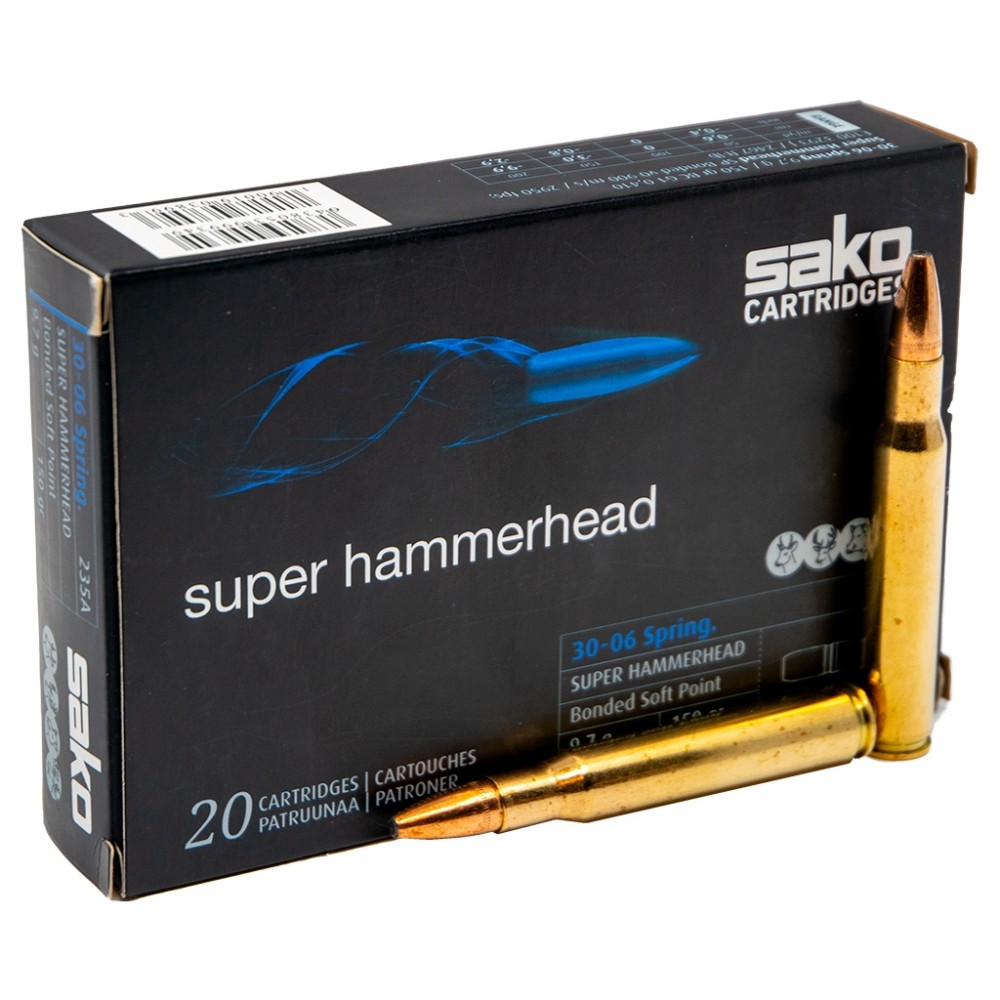 Cartucce Sako Super Hammerhead cal. 30-06 Spring. 180 grn.