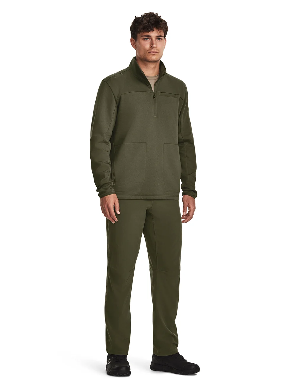 Under Armour Tactical Felpa Tac Rival Job Fleece Marine OD Green