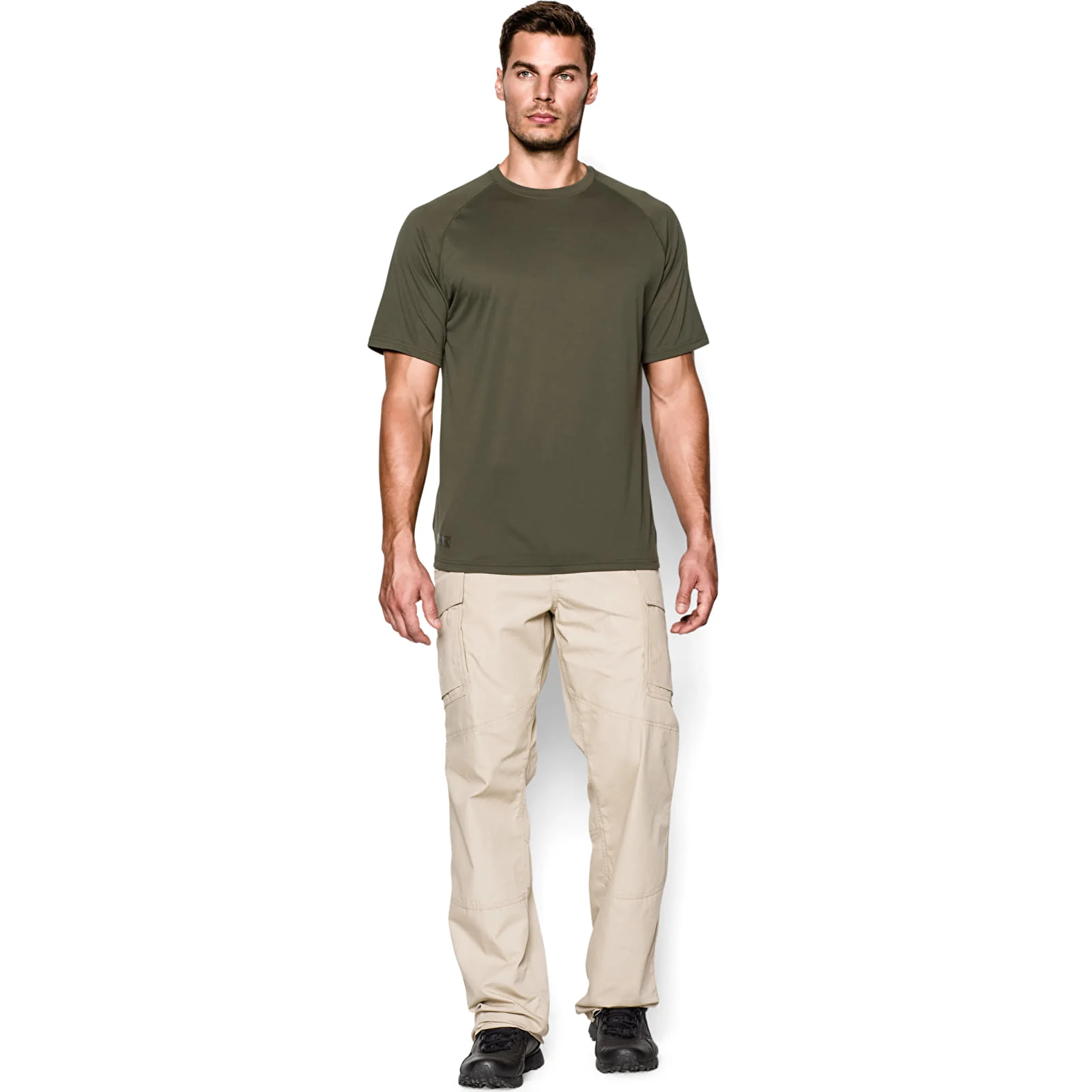Under Armour Tactical Maglietta Tac Tech T Marine OD Green