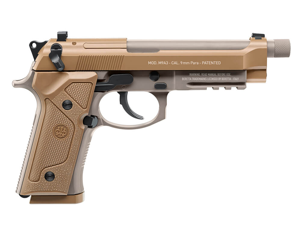 Umarex Beretta M9A3 CO2 cal.4,5mm colore FDE scarrellante