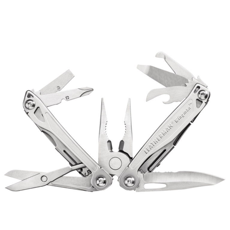 Leatherman Multi-Tools Large WINGMAN Utensile multifunzione, richiudibile, 14 attrezzi in uno, fodero in nylon incluso