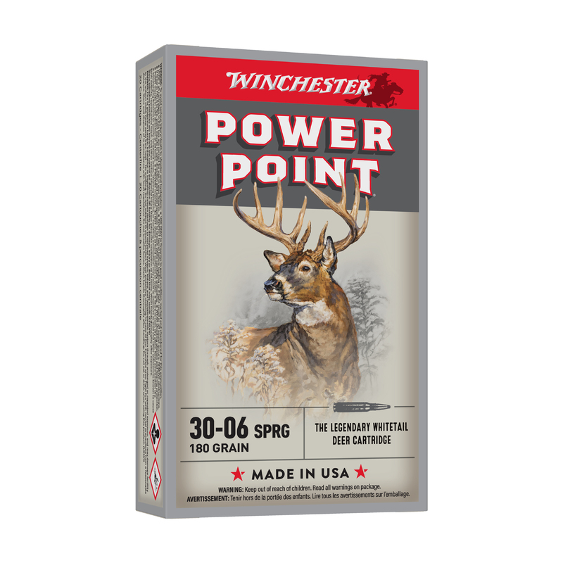 Cartucce Winchester Power Point 150/165/180 gr. cal.30-06 Sprg.