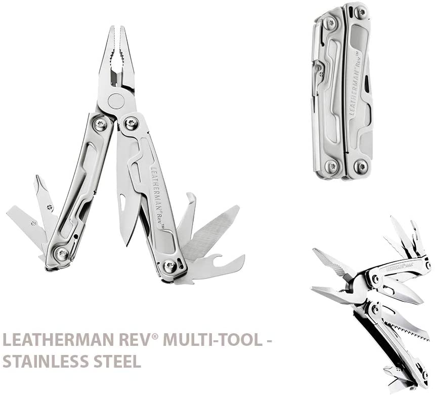 LEATHERMAN - Rev attrezzo multifunzione compatto con tagliapacchi e cacciaviti